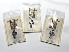 Load image into Gallery viewer, Olive Wood Plain Cross Pendant with Mother-of-Pearl - Small