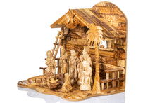 Load image into Gallery viewer, Olive Wood Musical Nativity - large
