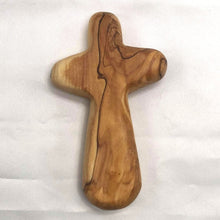 Load image into Gallery viewer, Olive Wood Pocket Cross - 3 PC