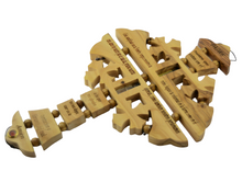 Load image into Gallery viewer, Olive Wood Cross. The Lord's Prayer