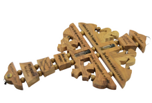 Load image into Gallery viewer, Olive Wood Cross. The Lord's Prayer