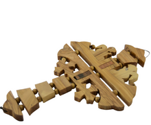 Load image into Gallery viewer, Olive Wood Cross. The Lord's Prayer
