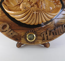 Load image into Gallery viewer, Olive wood Virgin Mary wall plaque