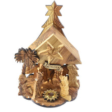 Load image into Gallery viewer, Olive Wood Bethlehem Musical Nativity Set
