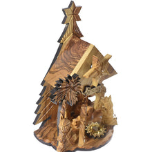 Load image into Gallery viewer, Olive Wood Bethlehem Musical Nativity Set
