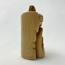Load image into Gallery viewer, Faceless Holy Family Carved in Candle Figure
