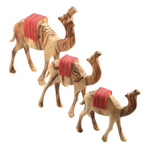 Load image into Gallery viewer, Olive Wood Camel sculpture

