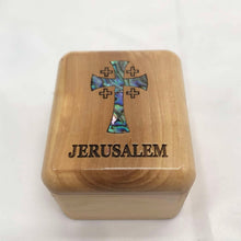 Load image into Gallery viewer, Olive Wood And Mother Of Pearl Box
