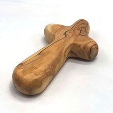 Load image into Gallery viewer, Olive Wood Pocket Cross - 3 PC
