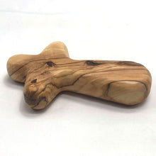 Load image into Gallery viewer, Olive Wood Pocket Cross - 3 PC
