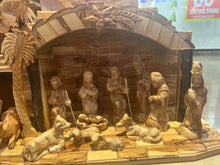 Load image into Gallery viewer, Large Olive Wood Nativity Set
