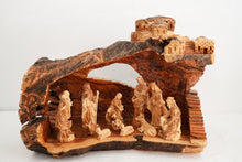 Load image into Gallery viewer, Large Olive Wood Nativity Cave 118
