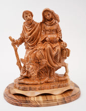 Load image into Gallery viewer, Olive wood Flight to Egypt statue holy land Bethlehem Jerusalem Israel
