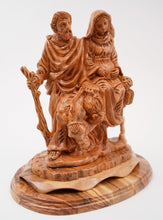 Load image into Gallery viewer, Olive wood Flight to Egypt statue holy land Bethlehem Jerusalem
