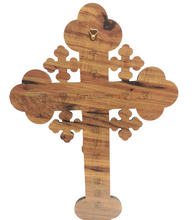 Load image into Gallery viewer, Olive Wood Crucifix With holy element from Bethlehem
