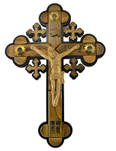 Load image into Gallery viewer, Olive Wood Crucifix With holy element from Bethlehem
