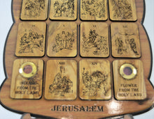 Load image into Gallery viewer, Olive wood wall plaque - The 14th Stations
