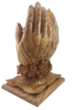 Load image into Gallery viewer, Olive Wood Last Supper Carved in Praying Hands
