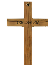 Load image into Gallery viewer, Olive Wood Cross with Mother Of Pearl
