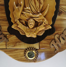 Load image into Gallery viewer, Olive wood Guadalupe wall plaque - Large
