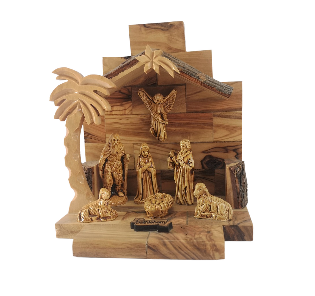 Olive Wood Nativity Scene - Medium