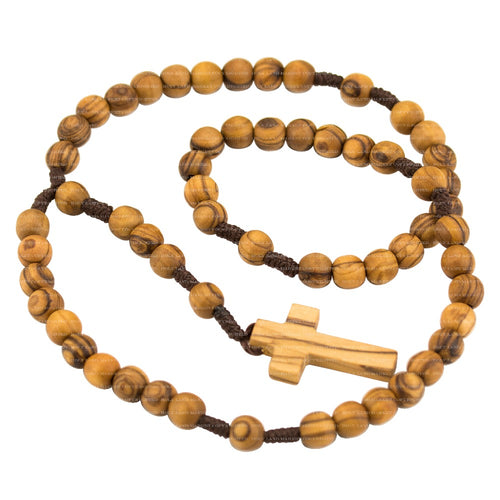 olive wood rosary holy soil