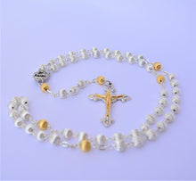 Load image into Gallery viewer, Silver Rosary with Holy Soil

