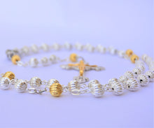 Load image into Gallery viewer, Silver Rosary with Holy Soil
