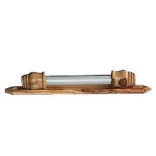 Load image into Gallery viewer, &#39;El Shaddai Mezuzah&#39; with glass tube containing the word &#39;Shaddai&#39; in Hebrew
